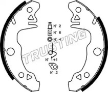 Комлект тормозных накладок TRUSTING 088.205K