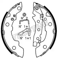 Комплект тормозных колодок TRUSTING 088.208K