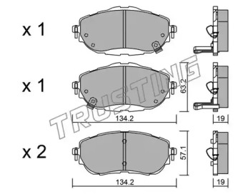 Комплект тормозных колодок TRUSTING 1014.0