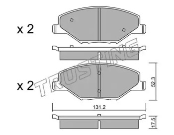 Комплект тормозных колодок TRUSTING 1030.0