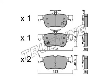 Комплект тормозных колодок TRUSTING 1064.0
