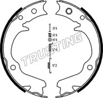 Комплект тормозных колодок, стояночная тормозная система TRUSTING 110.336K