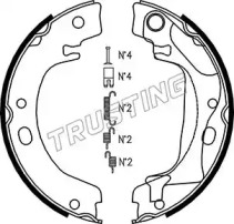 Комплект тормозных колодок, стояночная тормозная система TRUSTING 115.318K