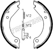 Комплект тормозных колодок, стояночная тормозная система TRUSTING 127.267K