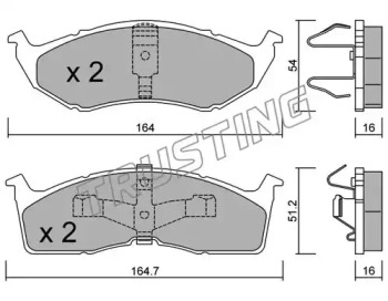 Комплект тормозных колодок TRUSTING 365.1