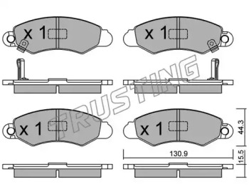 Комплект тормозных колодок TRUSTING 433.0