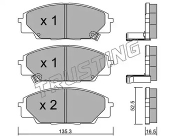 Комплект тормозных колодок TRUSTING 450.0