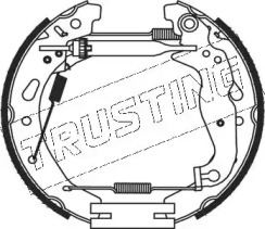 Комлект тормозных накладок TRUSTING 5443