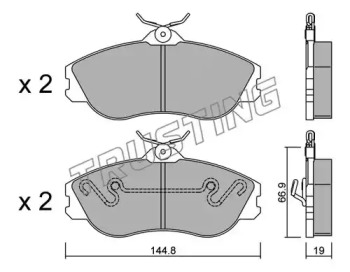 Комплект тормозных колодок TRUSTING 679.0