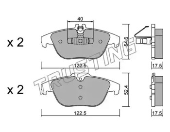 Комплект тормозных колодок TRUSTING 682.2