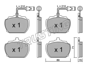 Комплект тормозных колодок TRUSTING 694.1