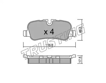 Комплект тормозных колодок TRUSTING 710.0