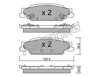 Комплект тормозных колодок TRUSTING 716.0