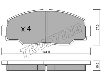 Комплект тормозных колодок TRUSTING 771.0