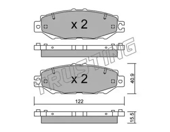 Комплект тормозных колодок TRUSTING 775.1