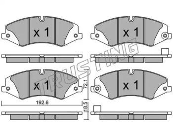 Комплект тормозных колодок TRUSTING 853.6