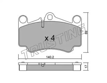 Комплект тормозных колодок TRUSTING 910.0