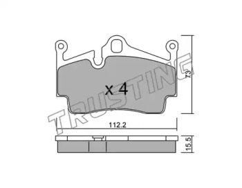Комплект тормозных колодок TRUSTING 911.0