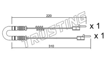 Контакт TRUSTING SU.171K