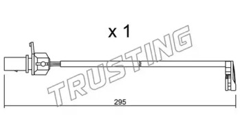 Сигнализатор, износ тормозных колодок TRUSTING SU.224