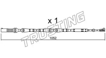 Сигнализатор, износ тормозных колодок TRUSTING SU.275