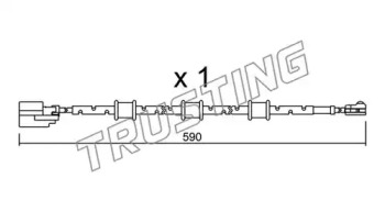 Сигнализатор, износ тормозных колодок TRUSTING SU.322