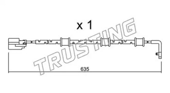 Сигнализатор, износ тормозных колодок TRUSTING SU.323