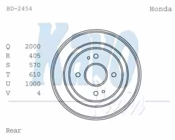 Тормозный барабан KAVO PARTS BD-2454