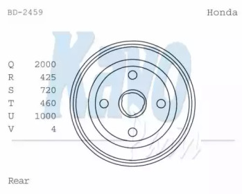 Тормозный барабан KAVO PARTS BD-2459