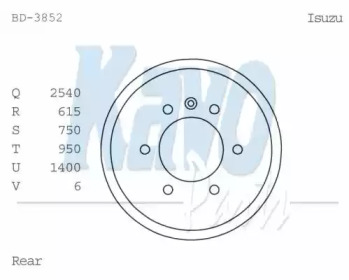 Тормозный барабан KAVO PARTS BD-3852