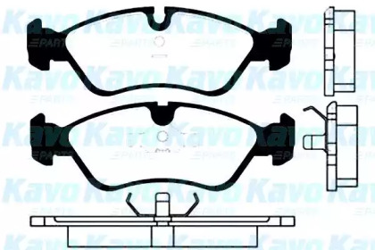 Комплект тормозных колодок KAVO PARTS BP-1001