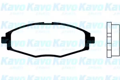 Комплект тормозных колодок KAVO PARTS BP-1004