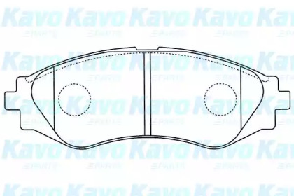 Комплект тормозных колодок KAVO PARTS BP-1011