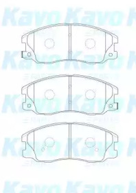 Комплект тормозных колодок KAVO PARTS BP-1012