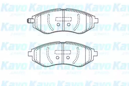 Комплект тормозных колодок KAVO PARTS BP-1021