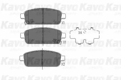 Комплект тормозных колодок KAVO PARTS BP-1022