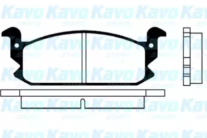 Комплект тормозных колодок KAVO PARTS BP-1500