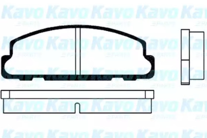 Комплект тормозных колодок KAVO PARTS BP-1501