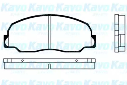 Комплект тормозных колодок KAVO PARTS BP-1502