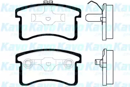 Комплект тормозных колодок KAVO PARTS BP-1507