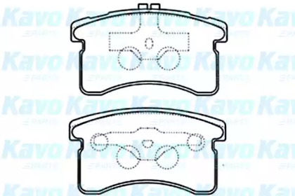 Комплект тормозных колодок KAVO PARTS BP-1516