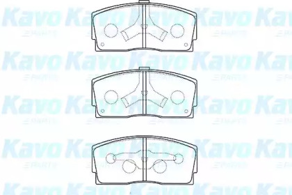 Комплект тормозных колодок KAVO PARTS BP-1517