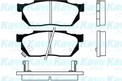 Комплект тормозных колодок KAVO PARTS BP-2001