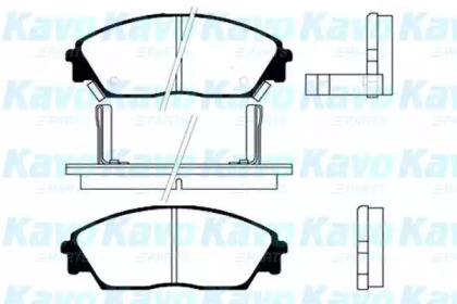 Комплект тормозных колодок KAVO PARTS BP-2011