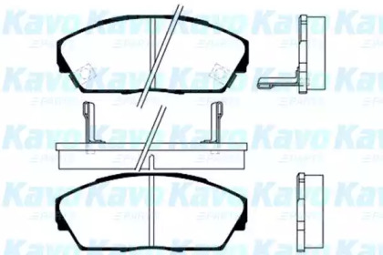 Комплект тормозных колодок KAVO PARTS BP-2021