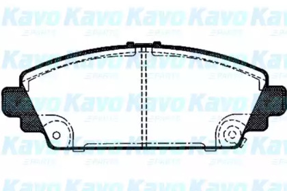 Комплект тормозных колодок KAVO PARTS BP-2034