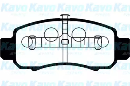 Комплект тормозных колодок KAVO PARTS BP-2041