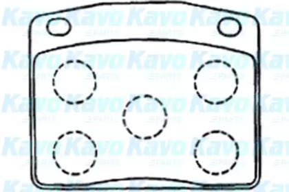 Комплект тормозных колодок KAVO PARTS BP-2048