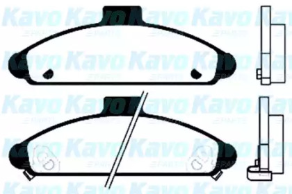 Комплект тормозных колодок KAVO PARTS BP-3005