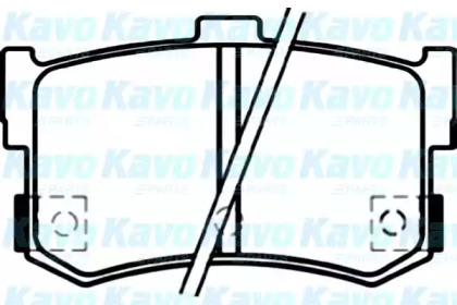 Комплект тормозных колодок KAVO PARTS BP-3020